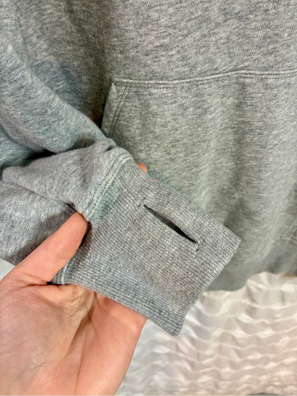 JoyLab Women's Loose Fit Pullover Hoodie Sweatshirt Grey Size Medium - Picture 3 of 6